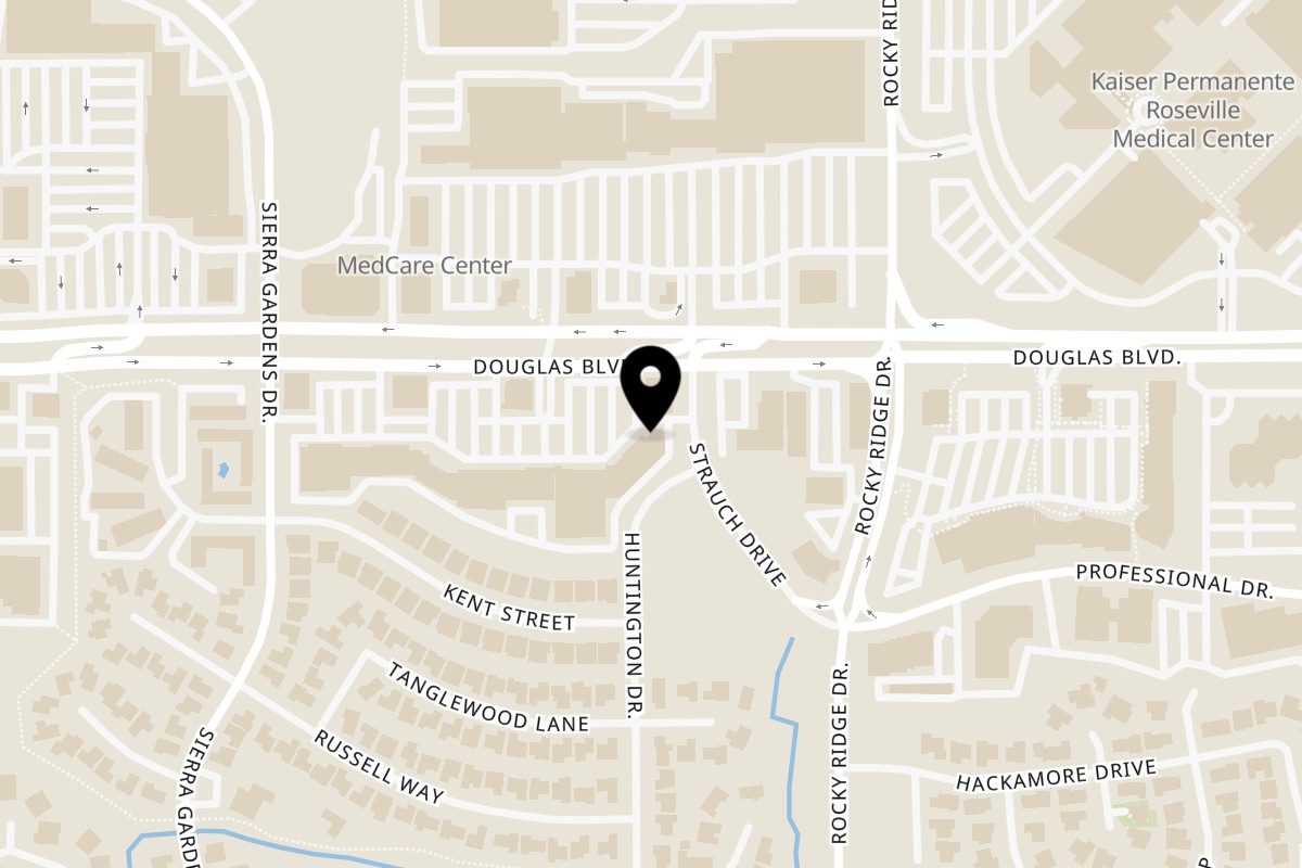 Map showing the location of Bruchi's CheeseSteaks & Subs Roseville - 1850 Douglas Blvd on 1850 Douglas Blvd in Roseville