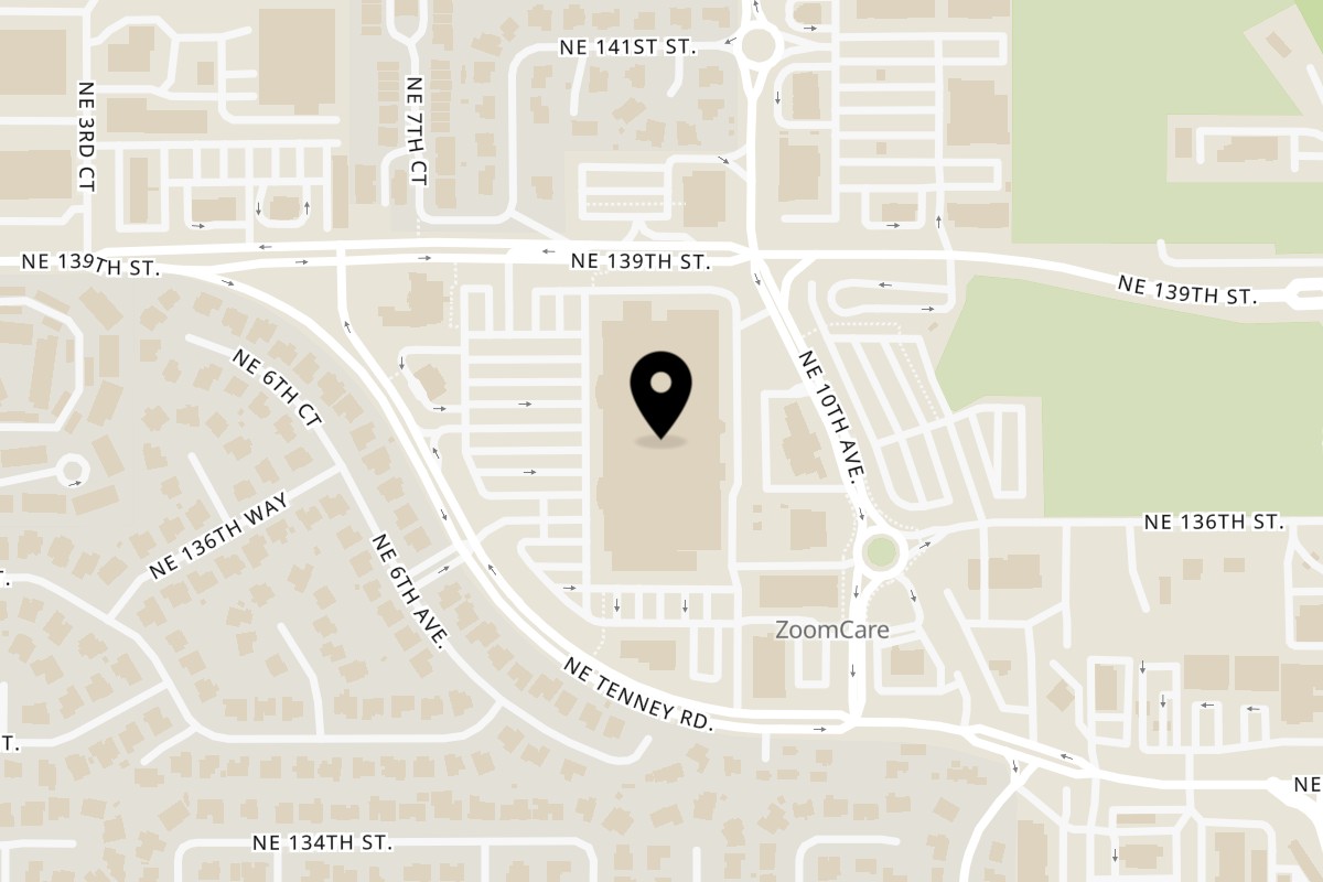 Map showing the location of Bruchi's CheeseSteaks & Subs Vancouver - 800 NE Tenney Rd on 800 NE Tenney Rd in Vancouver