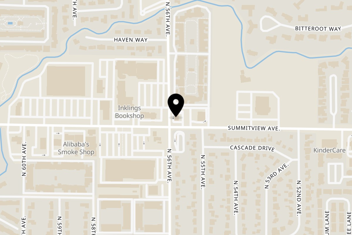 Map showing the location of Bruchi's CheeseSteaks & Subs Yakima - 5511 Summitview Ave on 5511 Summitview Ave in Yakima