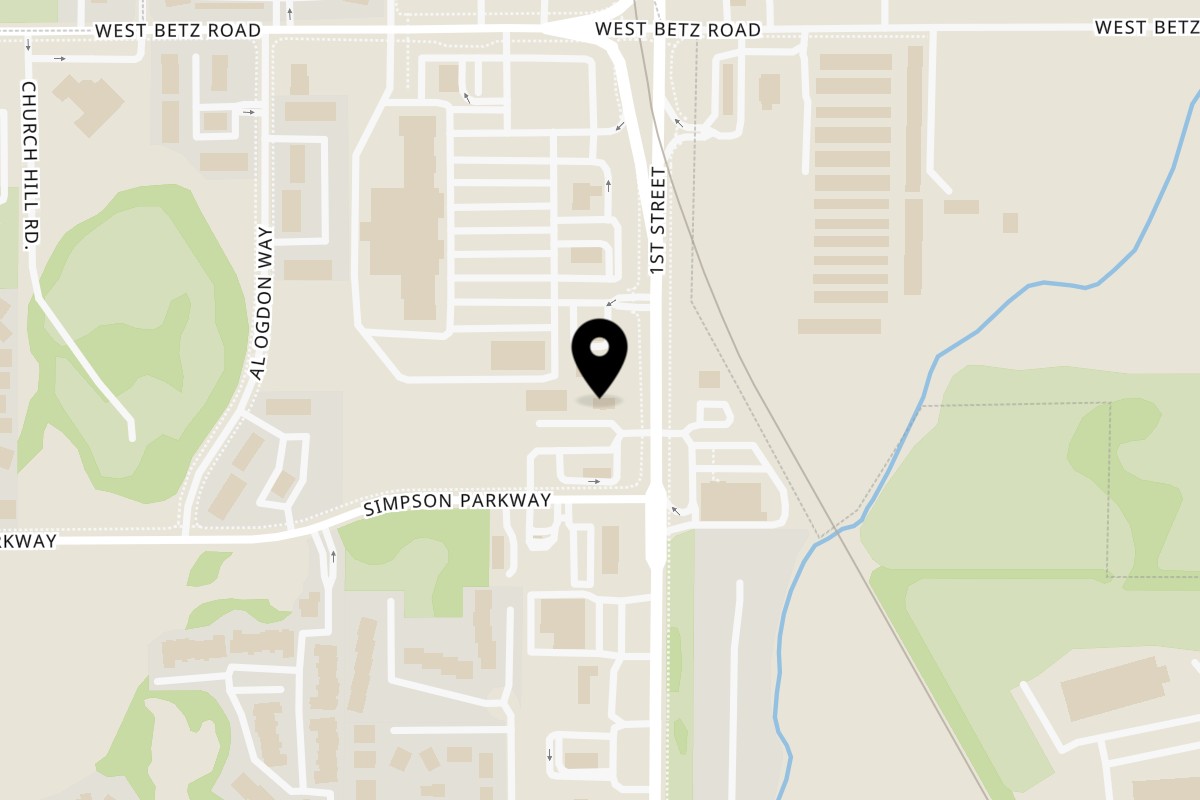 Map showing the location of Bruchi's CheeseSteaks & Subs Cheney - 2630 First St on 2630 First St in Cheney